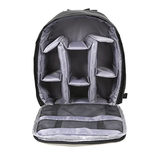 LABOIUF Multifunktionale wasserdichte DSLR-Kamera-Foto-Objektivsack-Rucksack Rucksack Große Kapazität Tragbare Reisen for Außendruckfotografie Kameratasche(Type 2-Grey) von LABOIUF