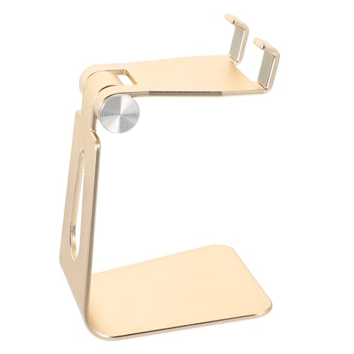 LABRIMP 1Stk handyhalter tabletständer Tablet Holder Smartphone Halterung Cellphone Holder Telefon-Tischhalterung Tablet-Halterung Handyständer Tablet-Ständer Aluminiumlegierung Golden von LABRIMP