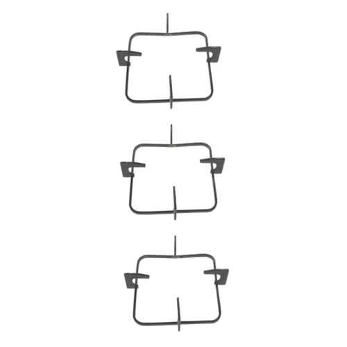 LABRIMP 3 Stk Gasherd Halterung Wok-pfanne-unterstützung Kaffeebrenner Rost Quemadores De Gas Kocher Herdgestell Gasringreduzierer Herd Brenner Rost Gasherd Roste Ofen Abs Gusseisen Black von LABRIMP