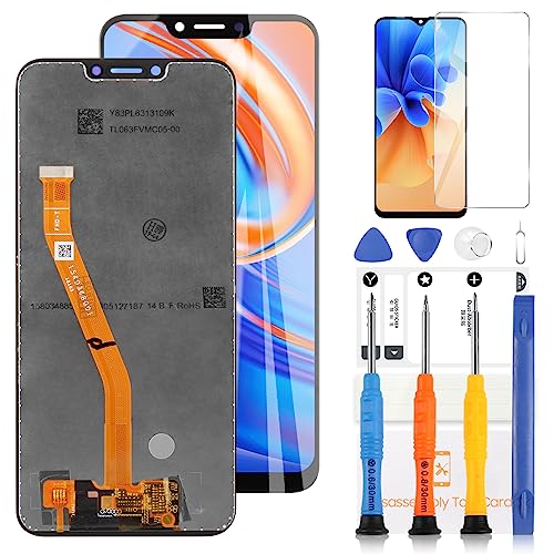 LADYSON LCD-Bildschirm für Huawei Honor Play Ersatz Bildschirm für 6,3 Zoll Huawei Honor Play LCD Display Touchscreen Digitizer Ersatz-Kit mit Werkzeug (schwarz) von LADYSON