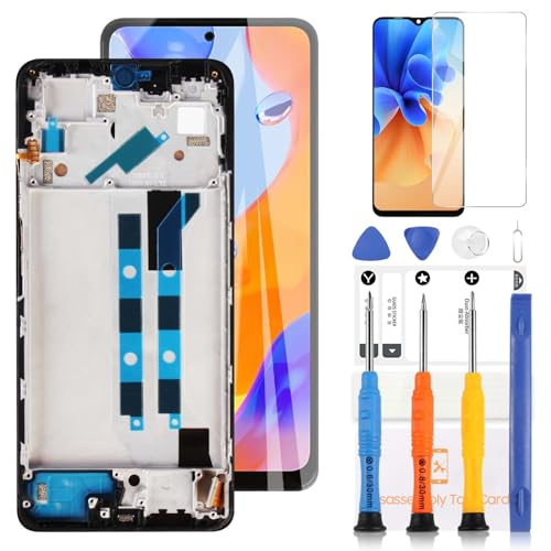 LADYSON LCD-Display für Xiaomi Redmi Note 11 PRO 2201116TG / Redmi Note 11 PRO 5G 21091116I LCD Display Touchscreen Digitizer Assembly mit Werkzeugen (6,67 Zoll, Schwarz mit Rahmen) von LADYSON