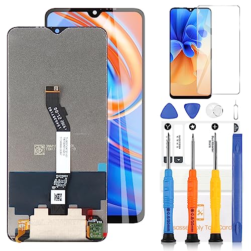 LADYSON LCD-Bildschirm für Xiaomi Redmi Note 8 PRO M1906G7G, Ersatz-LCD-Bildschirm, Touchscreen, Digitalisierer, Ersatz-Set mit Werkzeug (schwarz) von LADYSON