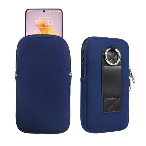 Handy-Holster-Hülle 7,2-Zoll-Neopren-Gürtel-Handy-Holster, Universaltasche mit Umhängeband und Clip, kompatibel mit Galaxy Xcover6 Pro, S20 Ultra, S21 Ultra 5G, A14 5G, Xcover 7, mit Umhängeband Lusti von LAHDFKAJ