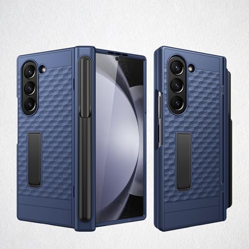 Handy-Klapphülle Compatible with Samsung Galaxy Z Fold 6 Kickstand Case WS Stifthalter, Displayschutz und Scharnierschutz, vollständig schützende Scharnierhülle Compatible with Z Fold 6 [kabelloses La von LAHDFKAJ