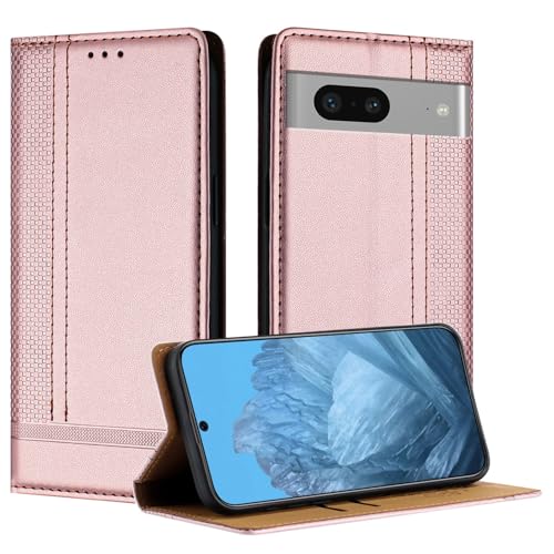 Handy-Klapphülle Kompatibel mit Google Pixel 7 Hülle, Brieftasche, PU-Leder, Flip-Folio-Hülle mit Kartenhalter, Klapphülle, Ständer, [stoßfeste TPU-Innenschale], ultradünne, schlanke Handyhülle Hüllen von LAHDFKAJ