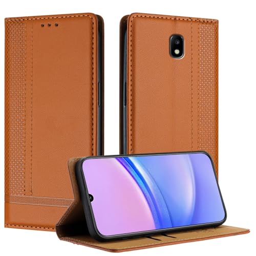 Handy-Klapphülle Kompatibel mit Samsung Galaxy J530 J5 2017 Hülle Brieftasche, PU Leder Flip Folio Hülle mit Kartenhalter Klapphülle Kickstand [Stoßfeste TPU-Innenschale] Ultradünne Slim Handyhülle Hü von LAHDFKAJ