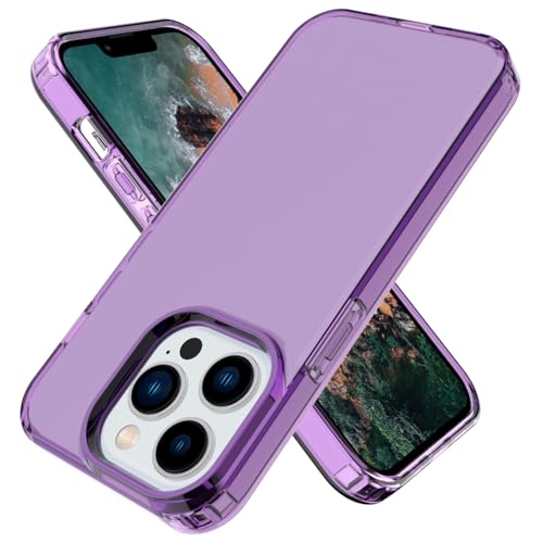 Handyhüllen-Pakete Kompatibel mit iPhone 14 Pro Max, transparent, [kristallklar] [vergilbt nicht], schlank, stoßfest, verstärkt, sturzsicher, flexible TPU-Rückseite, Handyhülle for iPhone 14 Pro Max H von LAHDFKAJ