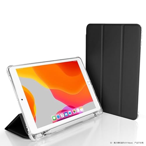 LAHDFKAJ Tablet-Hüllen Hülle kompatibel mit Lenovo Pad 10,6 Zoll, Hülle mit Stifthalter, Smart Cover, Schutzhülle, stoßfeste Hülle mit transparenter TPU-Rückschale Tablet-PC-Hülle(Black) von LAHDFKAJ