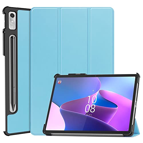 Tablet-Hüllen Kompatibel mit Lenovo Tab P11 Pro (2. Generation) 11,2 Zoll (TB132FU/138FC) Hülle Dreifach faltbare Smart-Tablet-Hülle, harte PC-Rückenschale, schlanke Hülle, Multi-Betrachtungswinkel, S von LAHDFKAJ