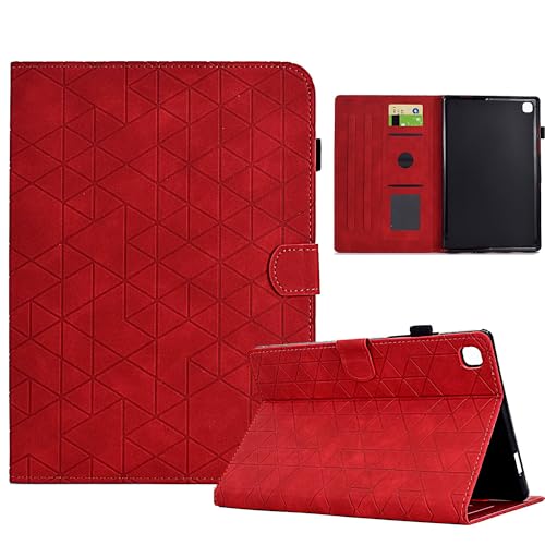 Tablet-Hüllen Premium Leder Folio Stand Cover Case kompatibel mit iPad 10.2(2019,2020)/iPad 10.5(2017,2019) Hülle mit Multi-Winkel-Betrachtung und automatischer Wake-Sleep-Funktion Tablet-PC-Hülle(Red von LAHDFKAJ