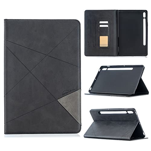 Tablet-Hüllen Premium-PU-Lederhülle kompatibel mit Samsung Galaxy Tab S7 11 Zoll T870, Smart Magnetic Flip Fold Stand Case mit Kartensteckplatz, Schutzhülle, kompatibel mit Mann/Frau Tablet-PC-Hülle(B von LAHDFKAJ