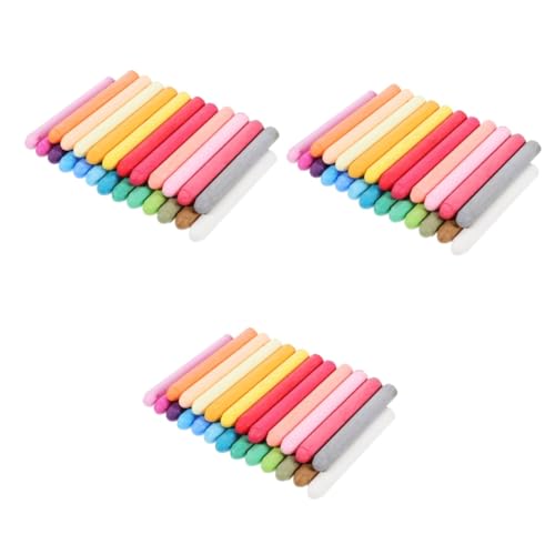 LALAFINA 3 Sätze Farbige Kreide Stiftnagler Kreidemarker Pastel Stifte Bastelkreide Kunstkreide Outdoor-kreide Für Bequeme Zeichenkreide Malkreiden Colorful 48 Stück * 3 von LALAFINA