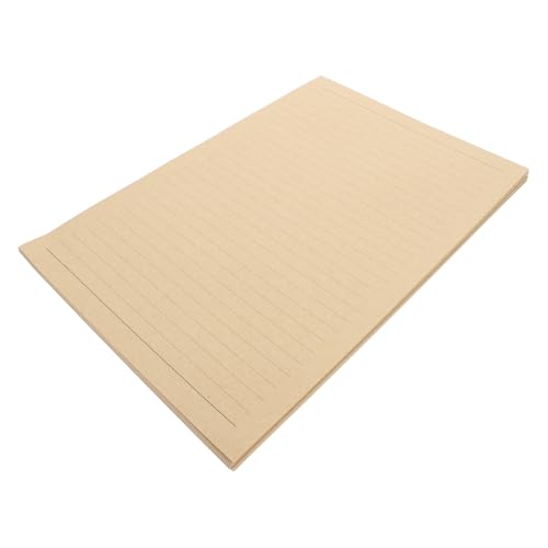 LALAFINA 50 Blatt Liebesbrief-briefpapier Briefpapier Für Liebesbriefe Eckwinkel Für Schränke Nabenabdeckungsschutz Vintage- Bürobriefpapier Türhalterung Light Brown Kraftpapier von LALAFINA