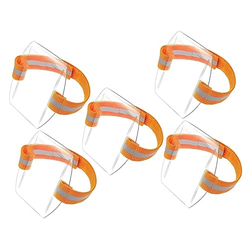 LALAFINA 5st Schutzhülle Für Den Kartenarm Id-kartenhalter Hausausweishalter Inhaber Eines Lizenzausweises Armband-abzeichenhalter Armabzeichenhalter Armband-ausweishalter Orange Pvc von LALAFINA