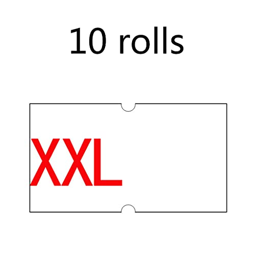 Etiketten-Rollen, 22 mm x 12 mm, Weiß, 10 Stück von LAMDNL