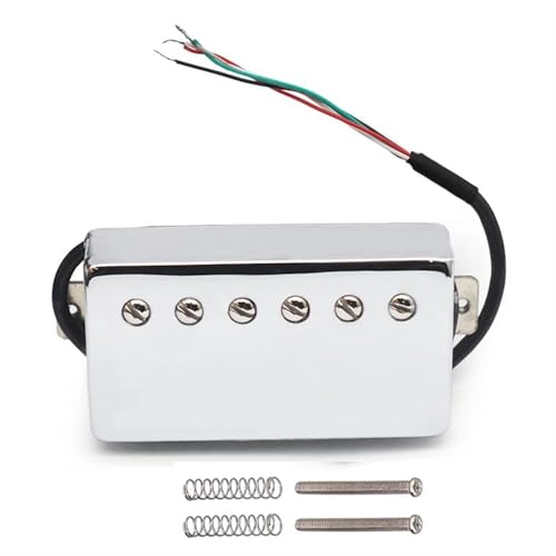 Tonabnehmer Für E-Gitarre Humbucker-Gitarren-Tonabnehmer 4 Spulenkabel 7,5 K/15 K Spulenspaltung Alnico V-Tonabnehmer Für LP-E-Gitarre Chrom(B+N) von LANGLIE