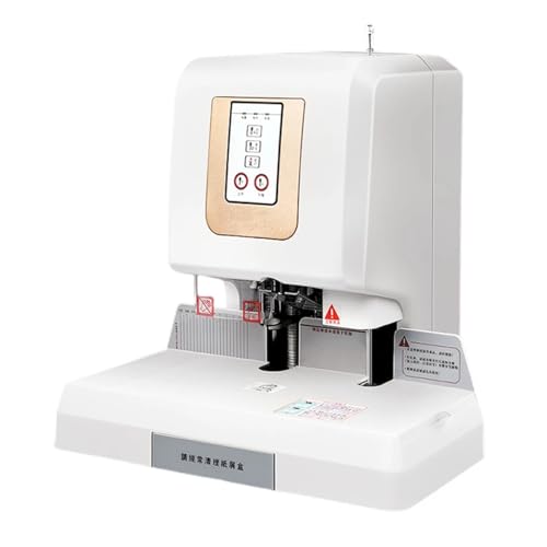 Drahtbindemaschine GD569 Automatische Gutscheinbindemaschine 5 cm elektrische Stanzmaschine Heißschmelzniet-Tubenkleber-Installationsmaschine Präzise Papierausrichtung(Set2) von LANGNISHI