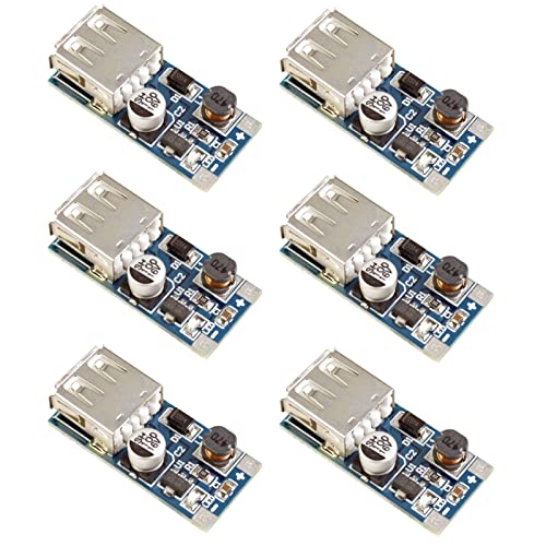 DC-DC Step Up Boost Converter Module 0,9 V-5 V bis 5 V 600MA LAOMAO USB Ladegerät Netzteilmodul für Arduino DIY Raspberry Pi (6Pack) von LAOMAO