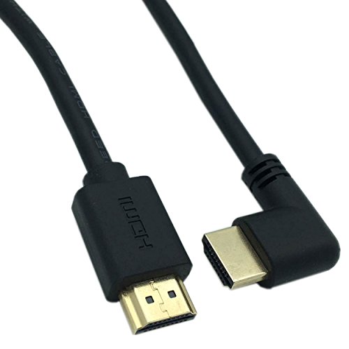 LARRITS Kurz 15cm 4K HDMI 2.0 Kabel 90 Grad linken Winkel Gewinkelt mit Ethernet unterstützt 4K * 2K 60HZ Ultra HD HDR Full HD 1080P 3D ARC für HDTV PS5 Xbox 360 Xbox One Projektoren Laptop PC DVD von LARRITS