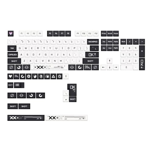 XDA CSgo Tastenkappen, Thermo-Sublimation, für die meisten mechanischen Tastaturen, Englisch/Japanisch/Koreanisch/Russisch, Russisch, Koreanisch, Japanisch, 128 Stück von LARUISEE