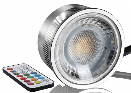 Flat LED Modul 3W RGB + W oder + WW Dimmbar Ultraflach 50mm Aluminium Linsenglas von LC Light