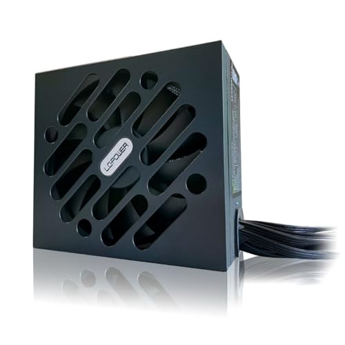 LC-POWER ATX PC Netzteil 500W, Zertifikat 80 Plus, 140mm Lüfter, Integrator Serie LC500SI V2.31, Schwarz von LC-POWER