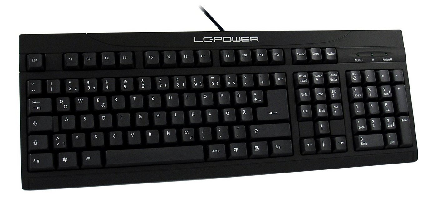 LC-Power LC Power BK-902 Tastatur, kabelgebunden,USB,108 Tasten,Deutsch,Schwarz PC-Tastatur von LC-Power