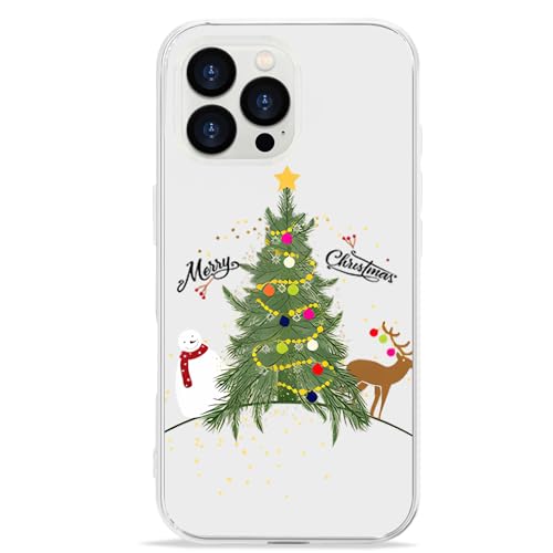 LCHULLE Weihnachten Handyhülle Kompatibel mit iPhone 16 Pro(6.3 Zoll) Hülle Weihnachten Transparent Silikonhülle Christmas Case Cover TPU-Bumper Durchsichtig Schutzhülle für iPhone 16 Pro von LCHULLE