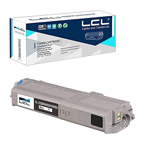 LCL C542 Schwarz Toner kompatibel für Oki C532 C542 MC563 MC573 kompatibel für Oki Farblaserdrucker C532dn C542dn MC563dn MC573dn (1-Pack) von LCL