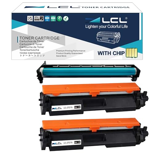 LCL Kompatibel Toner 17A CF217A 19A CF219A (3Pack 2Toner+1Drum) Kompatibel für HP Laserjet Pro M102 M102a M102w Laserjet Pro MFP M130 M130a M130fn M130fw M130nw M132 M132a M132fn M132fp M132fw M132nw von LCL