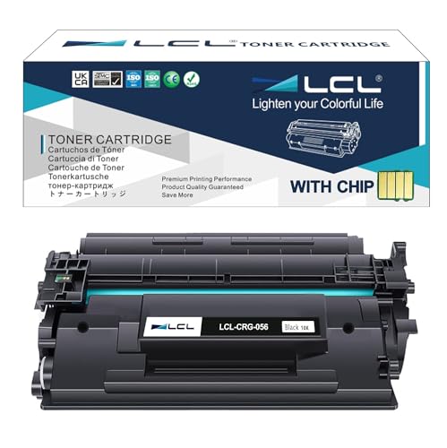 LCL Remanufactured Toner CRG056 CRG-056 056 L 3007C002 3006C002 10000 Pages (Schwarz) Ersatz für ImageCLASS MF543dw i-SENSYS LBP325x MF542x MF543x von LCL