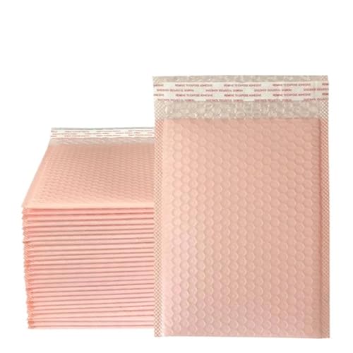 verdickte Briefumschläge, 100 Stück Versandtaschen, selbstklebend, schwarz, Kuriertaschen, gepolsterte Luftpolsterumschläge, Versandtaschen(Light pink 100PCS,15 * 18cm) von LCUVIMPEX