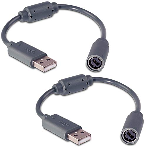 LEAGY 2Pack Wired Controller USB Breakaway Cable Cord for Microsoft Xbox 360 Guitar Hero von LEAGY