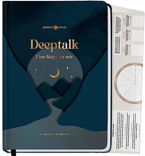 LEBENSKOMPASS 3 Jahres Tagebuch für Erwachsene - Deeptalk Eine Reise zu mir Selbst CANYON One line a day - für Erinnerungen, Reflexion und Achtsamkeit - DIN A5 Hardcover von LEBENSKOMPASS