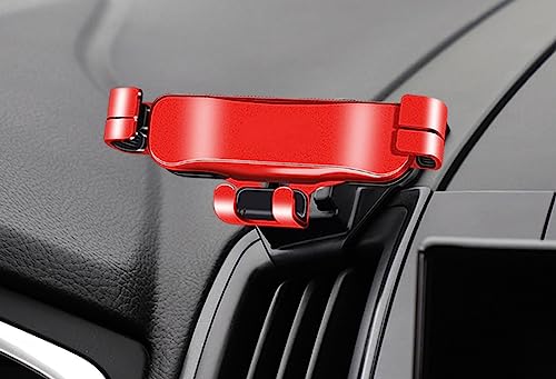 LECREA Auto Handyhalterung für Ford Edge Edge ST 2015-2020, Handy KFZ Halterungen Kratzfest rutschfest, 360° Drehung Flexibel, Universal Autotelefonhalter Auto Zubehör,C Red von LECREA