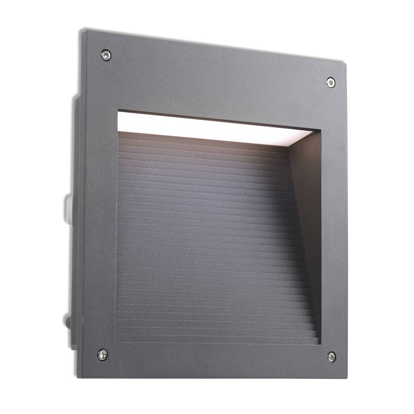 LEDS-C4 Micenas Einbauleuchte 25x26,5 cm anthrazit von LEDS-C4