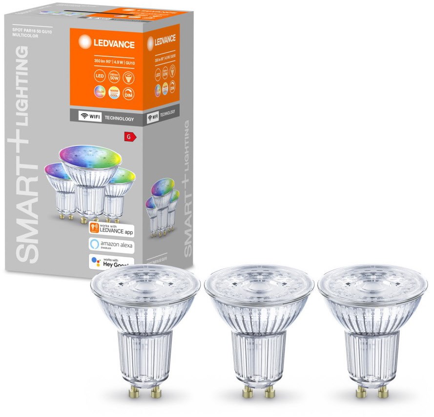 Smarte LED-Lampe WiFi 4,9W 3Stk. / G von LEDVANCE