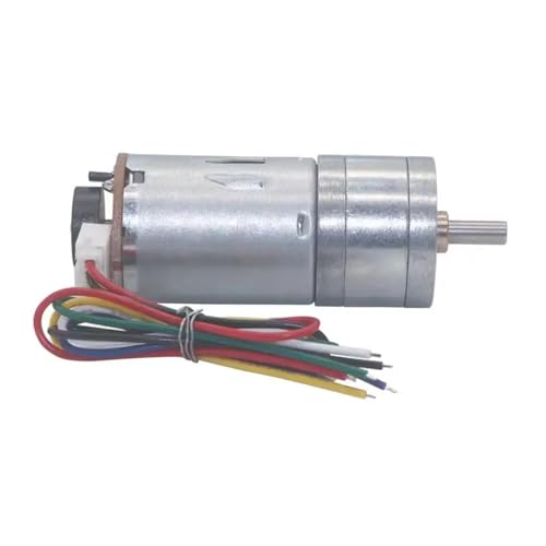 Electronic starter JGA25-370 DC deceleration electronic starter with encoder speed measuring code disc strong moment 6V 12V 24V(620 RPM,12V) von LEDVXFSVY