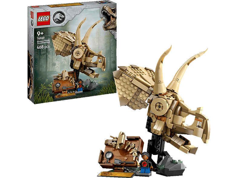 LEGO Jurassic World 76969 Dinosaurier-Fossilien: Triceratops-Schädel Bausatz, Mehrfarbig von LEGO