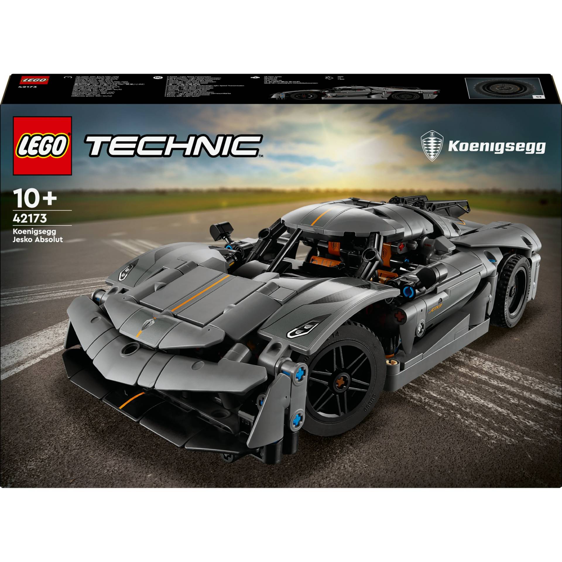 LEGO Technic Koenigsegg Jesko Absolut Supersportwagen in Grau 42173 von LEGO