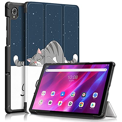 LEHEE Hülle für Lenovo Tab K10 TB-X6C6, Leicht PU Leder Folio Ständer Schutzhülle Etui Case für Lenovo Tab K10 TB-X6C6, Himmel von LEHEE