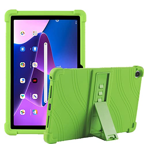 LEHEE Hülle für Lenovo Tab M10 Plus 3rd Gen 10,6 Zoll, Stand Silikon kinderfreundliche Stoßfest Schützend Abdeckung Hüllen für Lenovo Tab M10 Plus 3rd Gen 10,6 Zoll, Grün von LEHEE