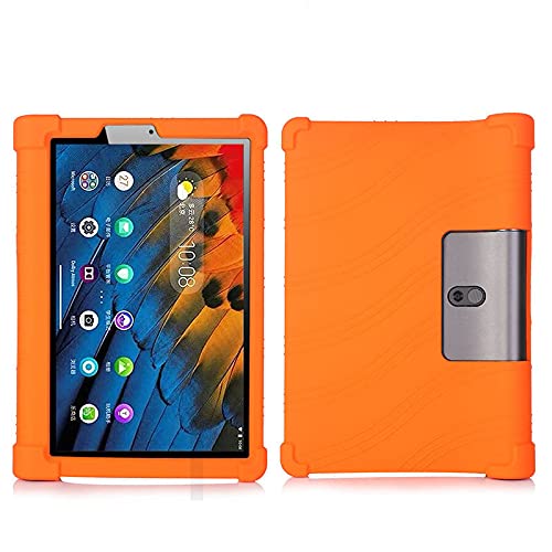 LEHEE Hülle für Lenovo Yoga Pad Pro 13, Stand Silikon kinderfreundliche Stoßfest Schützend Abdeckung Hüllen für Lenovo Yoga Pad Pro 13" YT-K606F, Orange von LEHEE