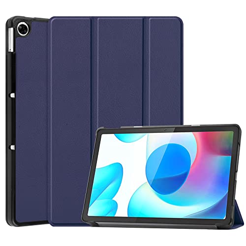 LEHEE Hülle für Realme Pad 10,4 Zoll, Leicht PU Leder Folio Ständer Schutzhülle Etui Case für Realme Pad 10,4 Zoll, Blau von LEHEE