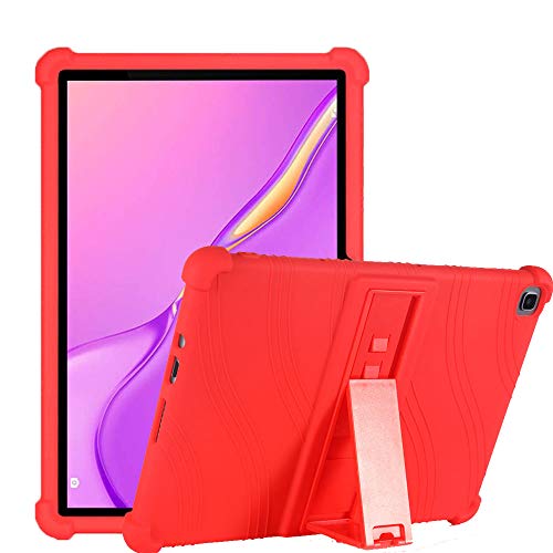 LEHEE Hülle für Samsung Galaxy Tab A8 2021, Stand Silikon kinderfreundliche Stoßfest Schützend Abdeckung Hüllen für Samsung Galaxy Tab A8 2021 10,4 Zoll, Rot von LEHEE