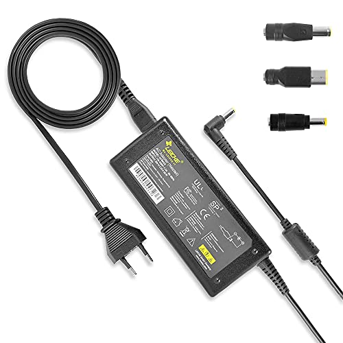 Leicke ULL Universalnetzteil Netzteil Ladegerät für Thinkpad Helix Flex IdeaPad | 20V 3.25A 65W | Kompatibel für Acer Asus Toshiba Medion 19V 3.42A 65W | 20V 2.25A 2.37A 45W mit 4 Stecker von LEICKE