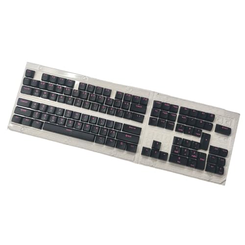 Ergonomisches 115-Tasten-PBT-Tastenkappen-Set EDMs, Höhe, Doppelschuss, Spritzguss, schwarzes Ritter-Design für Tastaturen von LEIDJGUN