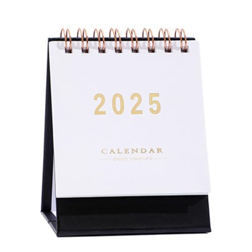 LEIDJGUN Tischkalender 2024-2025, Büro-Desktop-Kalender, Planer von 07/2024 bis 12/2025, Stehtischkalender, 7,6 x 6,0 x 12 cm von LEIDJGUN