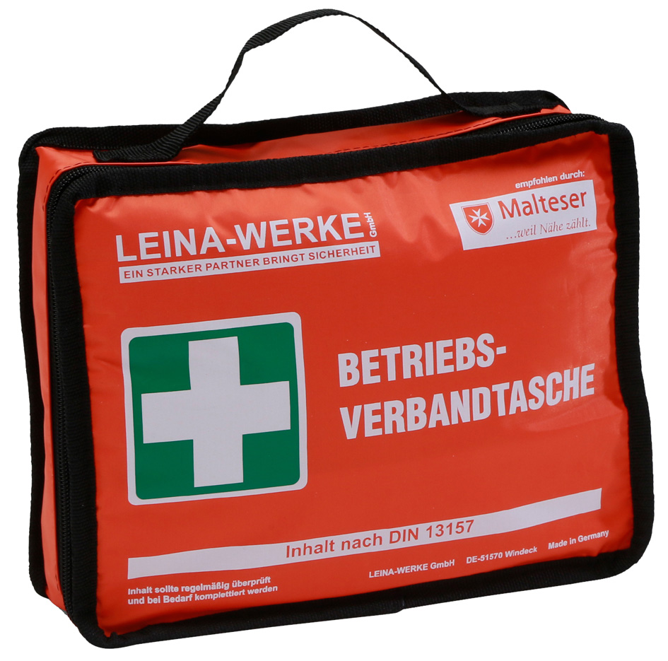 LEINA Betriebsverbandtasche, Inhalt DIN 13157, orange von LEINA-WERKE