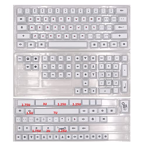 LEJIAJU 158 Tastenkappen, Farbsublimation, Tagfahrschriften, PBT-Tastenkappen-Set für mechanische Tastatur-Tastenkappen von LEJIAJU